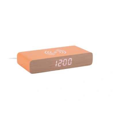 Afbeelding van Karlsson Wekker Retro Flat LED Helderoranje