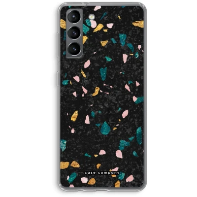 Afbeelding van Case Company® hoesje geschikt voor Samsung Galaxy S21 Terrazzo N10 Soft Cover Telefoonhoesje Bescherming aan alle Kanten en Schermrand
