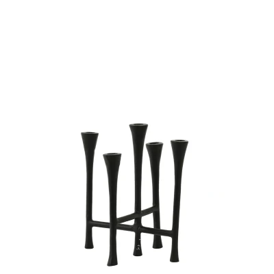 Afbeelding van Light &amp; Living Kandelaar OLIVIER 25.5x21.5x28cm Zwart
