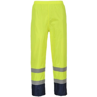 Afbeelding van Hi Vis Klassieke Tweekleuren Regenbroek maat XS, Yellow/Navy