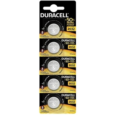 Afbeelding van BVBA Duracell 5 stuks 2032 lithium knoopcel 3V met Baby Secure technologie (DL2032/CR2032)