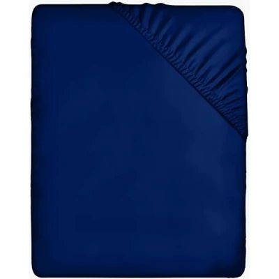 Afbeelding van Utopia Bedding Hoeslaken, met hoekhoogte van 35 cm voor dikke matrassen, geborstelde microvezel Koningsblauw, 160 x 200