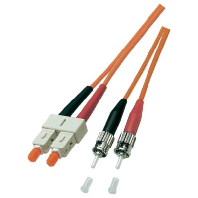 Afbeelding van Glasvezelkabel OM2 ST/SC 10 meter (Duplex, 50/125μm)