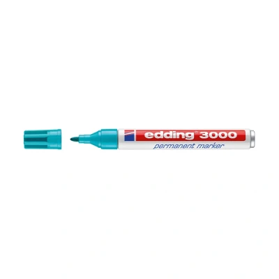 Image de Edding 3000 marqueur permanent (1,5 3 mm ogive) turquoise