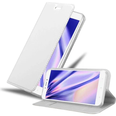 Afbeelding van Cadorabo Hoesje geschikt voor Xiaomi Mi MAX 2 in CLASSY ZILVER Beschermhoes met magnetische sluiting, standfunctie en kaartvakje Book Case Cover Etui