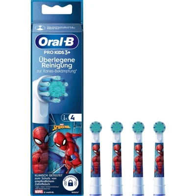 Afbeelding van Oral B PRO Spiderman Opzetborstels, vanaf 3 jaar, 4 stuks