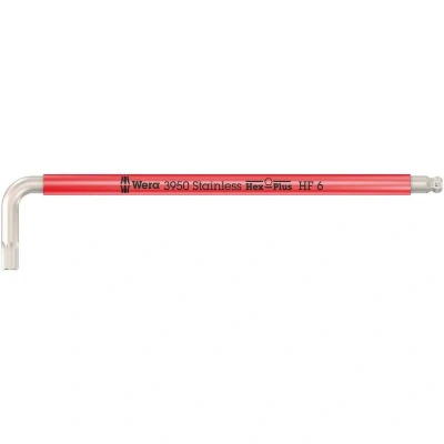Afbeelding van WERA 3950 SPKL Multicolour HF stiftsleutel, metrisch, RVS, met vasthoudfunctie, 6 x 172 mm 05022696001