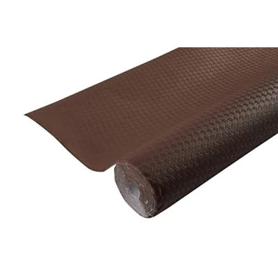 Afbeelding van Pro tafelkleed, ref. 800629l, doos van 16 wegwerptafelkleden gemaakt versierd papier, unieke, esthetische en diepe versiering, rol 6 m lang 1,20 breed, kleur: chocolade, in Frankrijk