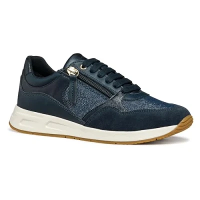 Afbeelding van Geox D36NQB Lage sneakersDames sneakers Kleur: Blauw Maat: 39
