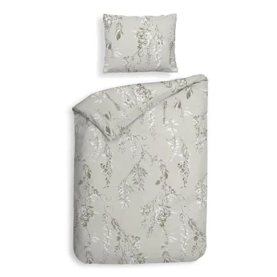 Afbeelding van Heckettlane Chiara Dekbedovertrek Eenpersoons 140x200/220 cm Grey