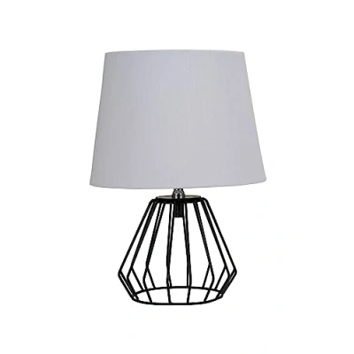 Afbeelding van Pauleen tafellamp Shiny Diamond, grijs, stof, 32 cm, E27