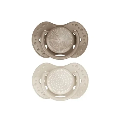 Afbeelding van Difrax Fopspeen Dynamic 0 3 Mnd Harmony Creme/Light Brown