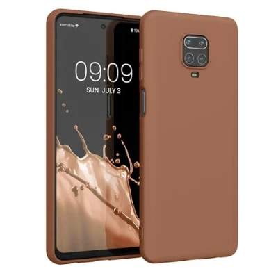Afbeelding van kwmobile telefoonhoesje geschikt voor Xiaomi Redmi Note 9S / 9 Pro Max Hoesje smartphone Back cover in Mokka