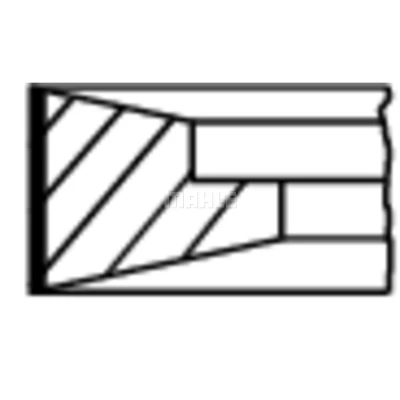 Afbeelding van MAHLE ORIGINAL 043 19 N0 Zuigerveer 100,0
