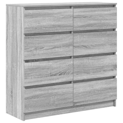 Afbeelding van vidaXL Dressoir 100x35x99 cm spaanplaat grijs sonoma