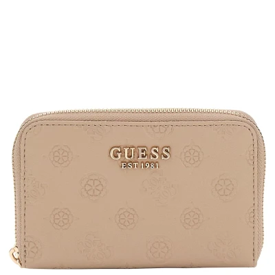 Afbeelding van Guess Portemonnee / Portefeuille Dames Ritsportemonnee Phoebe Taupe