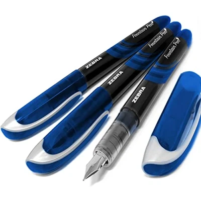 Afbeelding van Zebra Fuente Wegwerpvulpen, blauwe inkt, 3 stuks