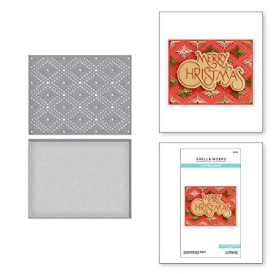 Afbeelding van Spellbinders Stitched Diamond Argyle Etched Dies (S5 510) (DISCONTINUED)