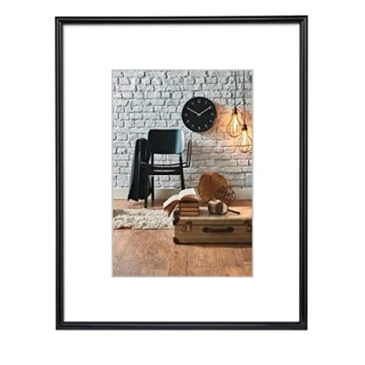Afbeelding van Hama Plastic fotolijst &quot;Sevilla&quot; (29.7 x 42 cm framegrootte (DIN A3) met 9 mm 17 rand, polystyreen glas) Zwart, voor 18 24 foto