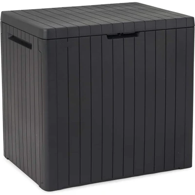 Afbeelding van Keter tuinbox bestand tegen lage temperaturen en UV straling City Storage Box 113L
