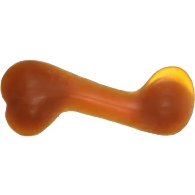 Afbeelding van Flamingo Rubba Speelgoed Honden Hs Rubber Been Bruin 14x5,5x3,8cm 1st 137992
