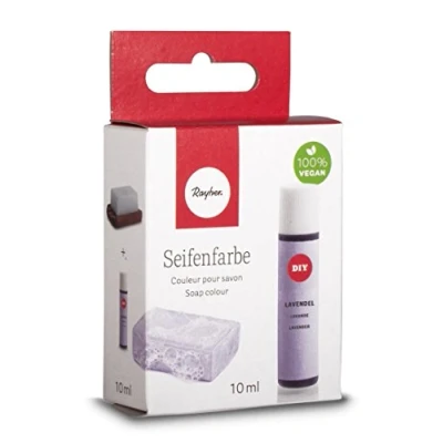 Afbeelding van Rayher 34246312 zeepverf, lavendelpaars, geurloos, 10 ml, druppelfles, dermatologisch getest, veganistisch, creatieve kunst voor het kleuren van transparante en ondoorzichtige zeep