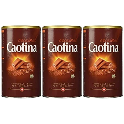 Afbeelding van Caotina Origineel, cacaopoeder met Zwitserse chocolade, warme 3 stuks, x 500 g