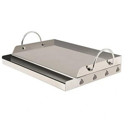 Afbeelding van BBQ Toro Universele rechthoekige grillplaat, roestvrijstalen 64 x 40,5 cm