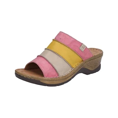 Afbeelding van Josef Seibel Catalonia Muiltjes, Dames, Maat: 36, Pink multi Leer