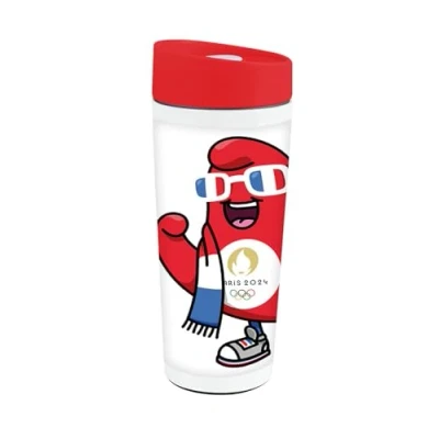 Afbeelding van FUN HOUSE Olympisch spel Parijs 2024 Thermos roestvrij staal 350 ml voor kinderen herbruikbaar servies
