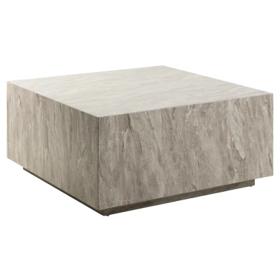 Afbeelding van Giga Living Salontafel Lima Vierkant 90x90x42 cm Grijs MDF