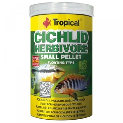 Afbeelding van Tropical Cichlide Pellets Herbivoor Small 250ml Visvoer