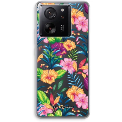 Afbeelding van Case Company® hoesje geschikt voor Xiaomi 13T Tropisch 2 Soft Cover Telefoonhoesje Bescherming aan alle Kanten en Schermrand