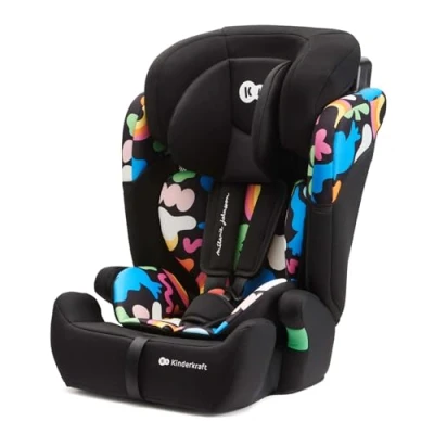 Afbeelding van Kinderkraft COMFORT UP I SIZE Autostoeltje 76 150 cm 9 36 kg Diepe zitting Afstelbare hoofdsteun Veiligheidssystemen Eenvoudig te reinigen Groep 1/2/3 Tot 12 jaar Happy Shapes