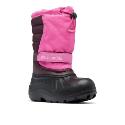 Afbeelding van Columbia Youth Powderbug Unisex Snowboardschoen voor kinderen, Maat: 39, Pink/ice/moon Textiel/ synthetisch