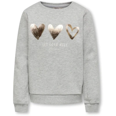 Afbeelding van Kids ONLY Sweater voor kinderen, Maat: 122/128, Light grey melange