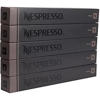 Afbeelding van Nespresso Roma Coffee 50 koffiecapsules 5 mouwen