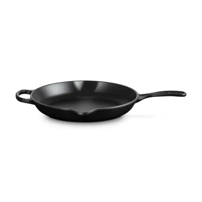 Afbeelding van Le Creuset Skillet Signature 30cm Mat Zwart Gietijzer
