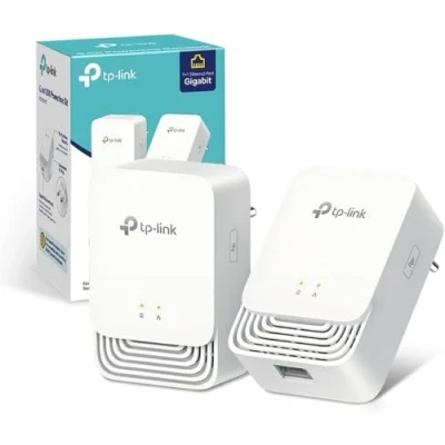 Afbeelding van [Nieuw] TP Link PG1200 Powerline Kit G.hn1200, G.hn Wave2 SISO, 1 x Gigabit poort, energiebesparende modus, Plug &amp; Play, meest betrouwbare van de volgende generatie