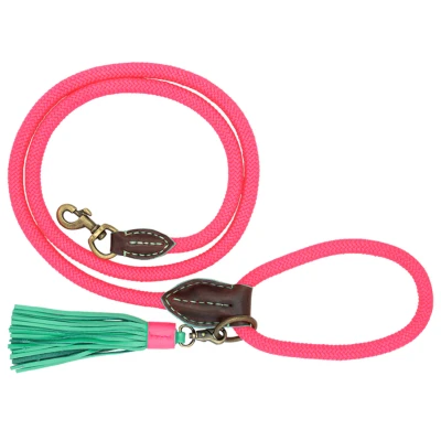 Afbeelding van Dwam Looplijn Sugarbabe Touw Roze Hondenriem 155x1.4 cm