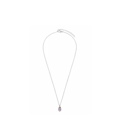 Afbeelding van Lucardi CHIC Ketting silvercoloured/purple, Dames, Maat: One Size, Silver/coloured/purple