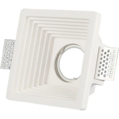 Afbeelding van V tac Inbouwspot Vt 867 Gu10 12 X Cm Gips/staal Wit