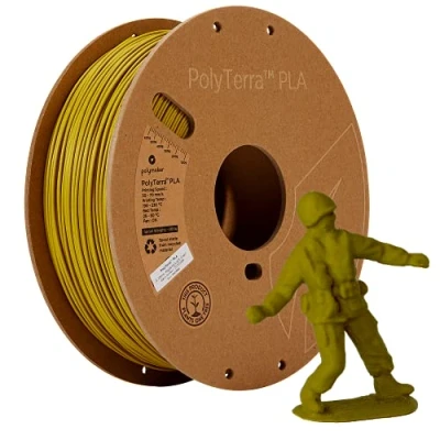 Image de Polymaker PolyTerra PLA Army Light Vert 1,75 mm 1 kg