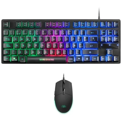 Afbeelding van Mars Gaming MCPTKL, H Mech TKL 3200 dpi RGB toetsenbord set, ES lay out