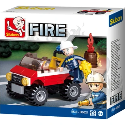 Afbeelding van Sluban Brandweer Jeep 6938242953911