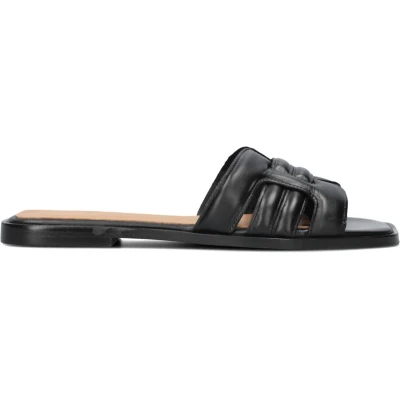 Afbeelding van Notre V Muiltjes, Dames, Maat: 39, Black Rubber/ textiel