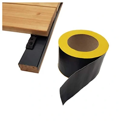 Afbeelding van 10.000 mm x 75 0,6 mm, butyltape voor houten terrassen en onderbouw, eenzijdig zelfklevend (1 rol (in totaal 10 m)