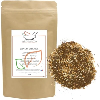 Afbeelding van Aromata Zaatar/Za&#039;atar Libanese keuken 100% natuurlijk 200 g Zaatar kruidenmix