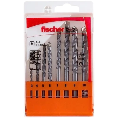 Afbeelding van Fischer D S 543027 Steen spiraalboorset 8 delig 1 set(s)