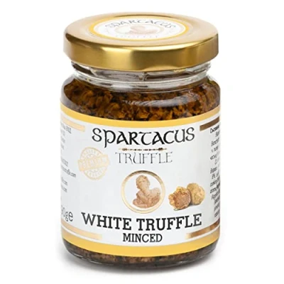 Afbeelding van Spartacus Gehakte witte truffels Gun jezelf culinaire uitmuntendheid Verfijnde zwarte voor fijnproevers (90 g)
